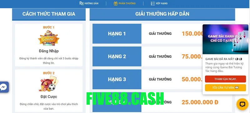 Khuyến mãi nhà cái Five88